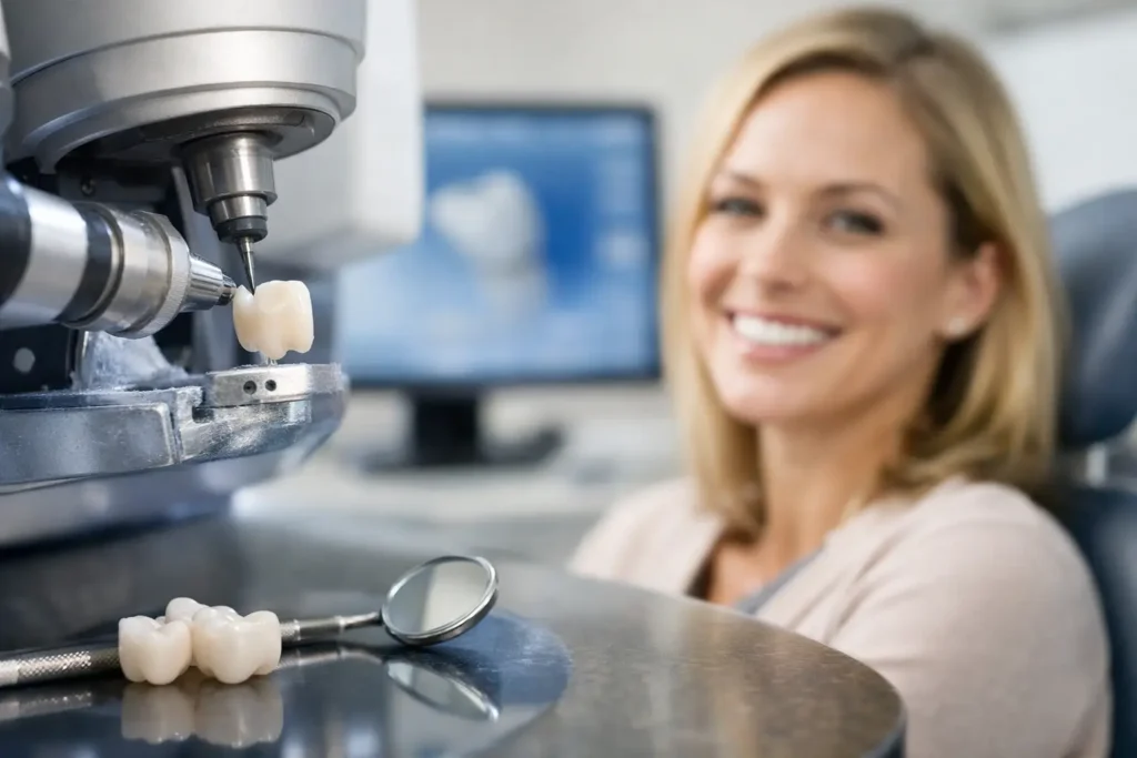 Same Day Dental Crowns for Busy, Healthy Smiles